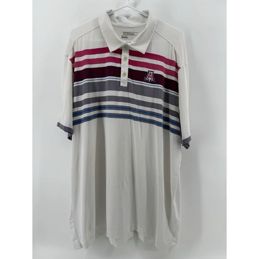 Nike University Of Arizona Dri Fit Polo Grey XXL Nike Golf Colorful
